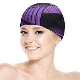 yanfind Swimming Cap Vitalik Vynarchyk Architecture  Contemporary Purple Building Clear Sky Elastic,suitable for long and short hair