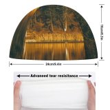 yanfind Swimming Cap Jernej Furman River Forest Wooden Reflection Tall Trees Landscape Vacation Elastic,suitable for long and short hair