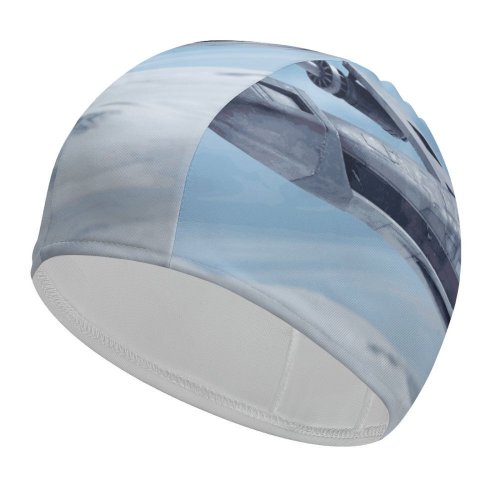 yanfind Swimming Cap Berduu Games X Wing Starfighter  Wars Battlefront Spacecraft Elastic,suitable for long and short hair