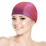 yanfind Swimming Cap  Graphics Colorful Texture Linen Wallpapers Decor Plant Free  Art Pictures Elastic,suitable for long and short hair