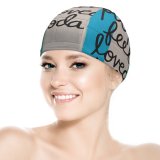 yanfind Swimming Cap Clay Banks Quotes Love Make Feel Today Popular Brick Wall Stripes Colorful Elastic,suitable for long and short hair