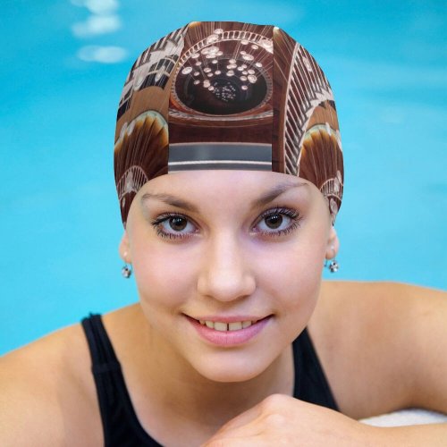 yanfind Swimming Cap Otto Berkeley Spiral Staircase Wooden Lights Look Descent Interior Curves Elastic,suitable for long and short hair