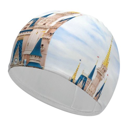 yanfind Swimming Cap Images Castle Building Buena Sky Dream Wallpapers Lake Architecture Travel Happy States Elastic,suitable for long and short hair