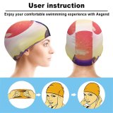 yanfind Swimming Cap Jessica   Valley Purple Sky Cracked Daytime Surreal Scenery Elastic,suitable for long and short hair