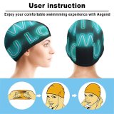 yanfind Swimming Cap Dark Quotes Do What You Love Neon Glowing Light Inspirational Elastic,suitable for long and short hair