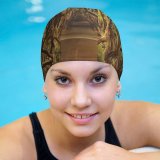 yanfind Swimming Cap Dorothe Avenue Trees Woods Forest Path Road Landscape Sunlight Atmospheric Elastic,suitable for long and short hair