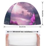 yanfind Swimming Cap Flowers Flowers Path Thunderstorm Dark Sky Elastic,suitable for long and short hair