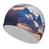 yanfind Swimming Cap Olivier Miche Swiss Alps Mountains  Peaks Switzerland Elastic,suitable for long and short hair
