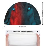 yanfind Swimming Cap Wolf Scary Gradient Dark Elastic,suitable for long and short hair