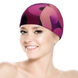 yanfind Swimming Cap Abstract  Dark Elastic,suitable for long and short hair