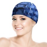 yanfind Swimming Cap PIRO Graphics CGI Cubes Architecture Elastic,suitable for long and short hair