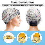 yanfind Swimming Cap Otto Berkeley Architecture Glass Building Spheres  Interior Symmetrical Office Look Skylight Elastic,suitable for long and short hair