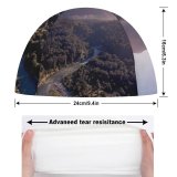 yanfind Swimming Cap Fiordland National Park Mountains Sunrise Forest River Zealand Elastic,suitable for long and short hair