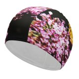 yanfind Swimming Cap Flowers Fritillaries Butterfly Flowers Selective Focus  Closeup Elastic,suitable for long and short hair
