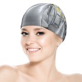 yanfind Swimming Cap Terminal Images Train Station Quiet Empty  Urban Free Subway Pictures Street Elastic,suitable for long and short hair