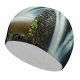 yanfind Swimming Cap Simon Bardet Waterfall Forest Rocks Elastic,suitable for long and short hair