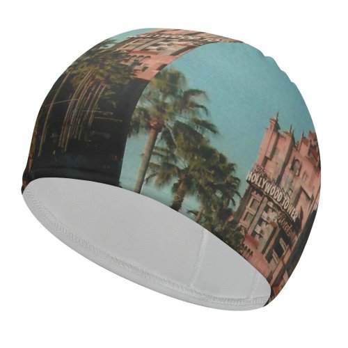 yanfind Swimming Cap  Disney's Lake Studios United  Buena States Elastic,suitable for long and short hair