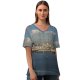 yanfind V Neck T-shirt for Women San Francisco Golden Gate Bridge Bay Scenes Coastlines Pacific Coastline Waterways Bridges Summer Top  Short Sleeve Casual Loose