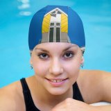 yanfind Swimming Cap Carsten Heyer Architecture Cube Buildings Rotterdam Netherlands Geometrical Symmetry Sky Look Elastic,suitable for long and short hair
