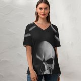 yanfind V Neck T-shirt for Women HQ Wallpapers Horror Mysterious Free Accessory Dark Accessories Pictures Moody Birds Summer Top  Short Sleeve Casual Loose