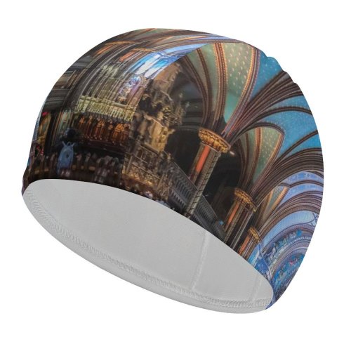 yanfind Swimming Cap  Images Basilica Catherdral Building Public Ceiling Notre-Dame Wallpapers Architecture Theater Cinema Elastic,suitable for long and short hair