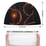 yanfind Swimming Cap Dark Celebrations Year Happy Fire Elastic,suitable for long and short hair