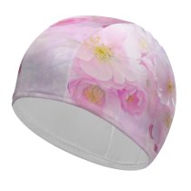 yanfind Swimming Cap Flowers Cherry  Flowers Cherry Tree Girly Spring Elastic,suitable for long and short hair