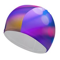 yanfind Swimming Cap William Warby Abstract Bokeh Lights Multicolor Colorful Elastic,suitable for long and short hair