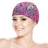 yanfind Swimming Cap Sharon McCutcheon Chalk  Colorful Bokeh Macro Elastic,suitable for long and short hair