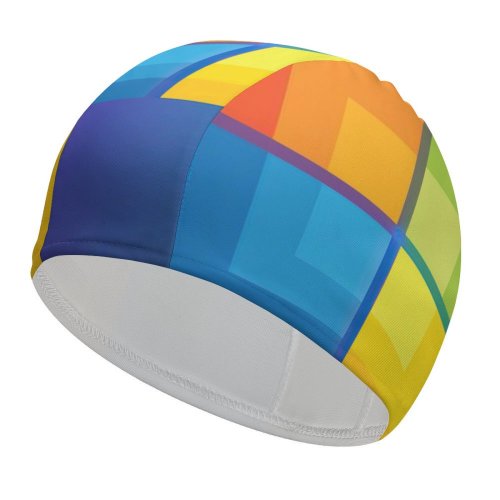 yanfind Swimming Cap Technology  Colorful Gradient Elastic,suitable for long and short hair