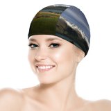 yanfind Swimming Cap Dominic Kamp Lake Wakatipu Queenstown Zealand  Mountains  Range Snow Covered Elastic,suitable for long and short hair