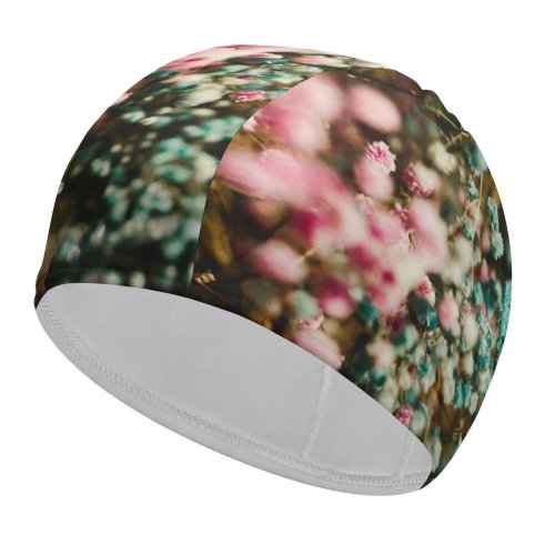 yanfind Swimming Cap Jerry Wang Flowers Colorful Flower Bouquet Elastic,suitable for long and short hair