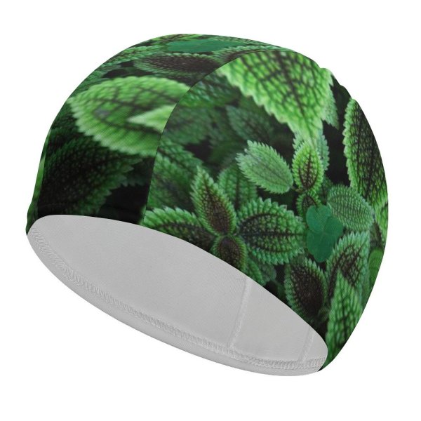yanfind Swimming Cap Leaves Plant Elastic,suitable for long and short hair