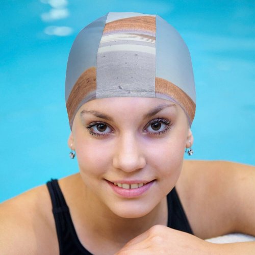 yanfind Swimming Cap Landscape Grass Field Glacial Lake Clear Sky Microsoft Pro X Elastic,suitable for long and short hair