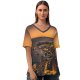 yanfind V Neck T-shirt for Women Monte Carlo Sunset Dawn Cityscape Harbor City Lights Night Dusk Monaco  Summer Top  Short Sleeve Casual Loose
