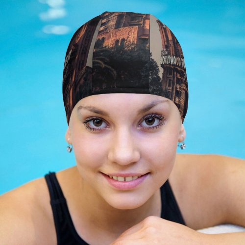 yanfind Swimming Cap Images Creepy Building Buena Mansion Wallpapers Halloween Lake Architecture Happy Spooky States Elastic,suitable for long and short hair