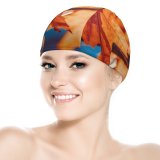 yanfind Swimming Cap Autumn Leaves Leaf Sunlight Closeup Elastic,suitable for long and short hair