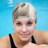 yanfind Swimming Cap Cute Kitten Kitty Cat Elastic,suitable for long and short hair