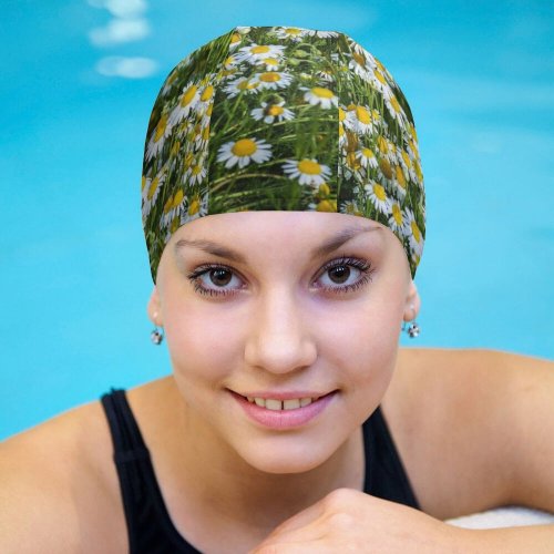 yanfind Swimming Cap Москва Images Chamomile Ogorod Огород» Сад Flowers Aster Ботанический Plant Asteraceae Garden Elastic,suitable for long and short hair