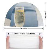 yanfind Swimming Cap Images Glass Thera Landscape Celebrate Alcohol Travel Free Goblet Wine Champagne Bubble Elastic,suitable for long and short hair