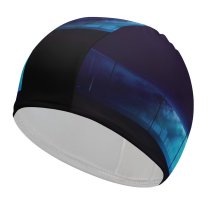 yanfind Swimming Cap Dark Architecture Steve Jobs Theater Park  Colorful Elastic,suitable for long and short hair