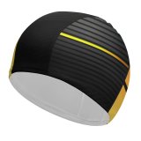yanfind Swimming Cap Technology Dark  Abstract Elastic,suitable for long and short hair