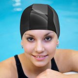 yanfind Swimming Cap Dark IOS AMOLED Elastic,suitable for long and short hair