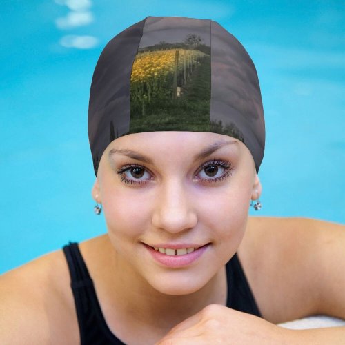 yanfind Swimming Cap Oppenheim Images  Colorful Vineyard Grassland Landscape Sky Wallpapers Meadow Outdoors Pictures Elastic,suitable for long and short hair