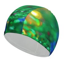 yanfind Swimming Cap Sharon McCutcheon Glitter Colorful Multicolor Bokeh Assorted Sequins Elastic,suitable for long and short hair
