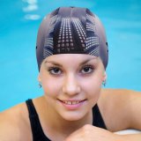 yanfind Swimming Cap Chiara Lily  Fighter  Buildings Elastic,suitable for long and short hair
