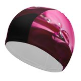 yanfind Swimming Cap Flowers Daisy Gerbera Daisy Dew Drops Droplets Elastic,suitable for long and short hair
