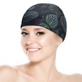 yanfind Swimming Cap Leaves Plant Botanical Garden Elastic,suitable for long and short hair