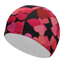 yanfind Swimming Cap Aurora Nordstern Love Hearts Girly Elastic,suitable for long and short hair