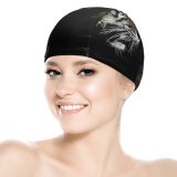 yanfind Swimming Cap PIROD Black Dark  Brick Wall Wild Elastic,suitable for long and short hair